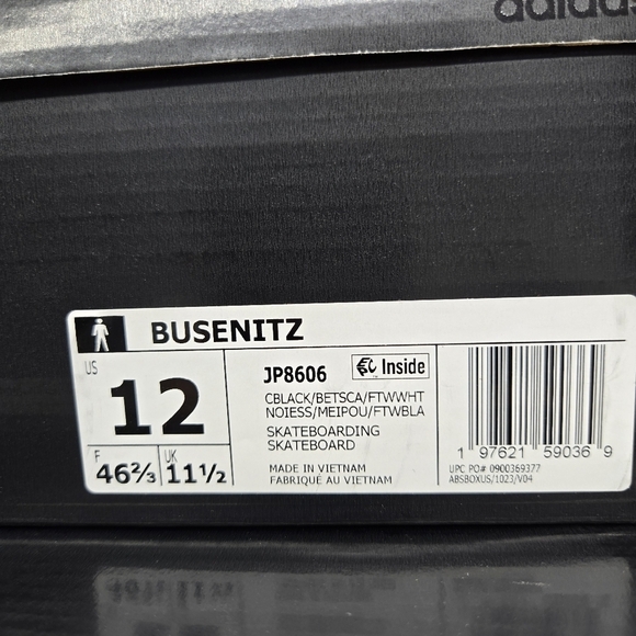 New Adidas Busenitz Pro \'Black Scarlet\' Men\'s Skateboarding Shoes Size 12 main image 7